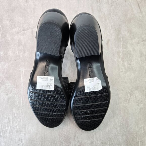 Mary Jane Block Heel Pumps Black Leather Comfort Career Classic Retro Victorian - Picture 7 of 13